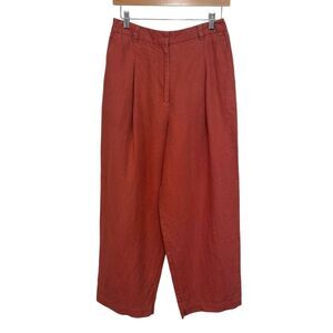 Comptoir Des Cotonniers High Waisted Linen Pamama Yvonne Wide Leg Trousers, S